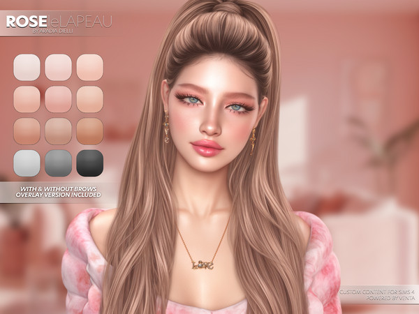 Sims 4 — leLAPEAU - Rose Skin by VentaStudio — Rose Skin
