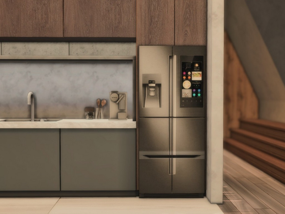 The Sims Resource | Modern Realistic Fridge - [lenathesims]