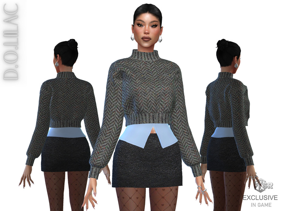 Preppy Simson The Sims Resource | Preppy Cashmere Set DO156