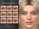 Sims 4 — Margot Eyes HQ by Caroll912 — A 9-swatch face paint set of eyes inspired by Margot Robbie in different shades of