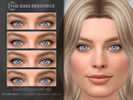 Sims 4 — Margot Eyeliner HQ by Caroll912 — A 4-swatch simple eyeliner inspired by various Margot Robbie looks in black,