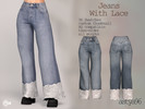 Sims 4 — Jeans with Lace by astya96cc — 36 Swatches