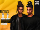 Sims 4 — CAMO - Marvin Dreads by VentaStudio — 40 Colors