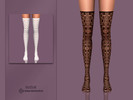 Sims 4 — Romantic Lace Stockings by Suzue — New Mesh (Suzue)