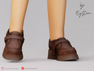 Sims 4 — Child Strap Casual Loafers On Thick Sole by FlyStone — Massive classic style loafers for child