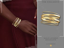 Sims 4 — Gold Layered Bracelets by Glitterberryfly — A gold layered bangle bracelet for the right wrist
