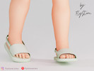 Sims 4 — Toddler Thick Soled Sandals by FlyStone — Simple style toddler sandals for everyday use