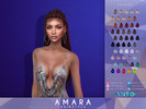 Sims 4 — Amara Hairstyle by Anto — Long dreadlocks hairstyle tied in a high ponytail