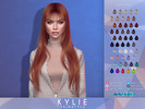 Sims 4 — Kylie Hairstyle by Anto — Long hairstyle with wispy bangs