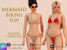 Sims 4 — NOAH - MERMAID BIKINI TOP by linavees — New Mesh