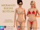 Sims 4 — NOAH - MERMAID BIKINI BOTTOM by linavees — New Mesh