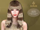 Sims 4 — Aurum - Alysa racoon hairstyle (alpha) by Aurum — Racoon alpha hairstyle inspired by one and only Alysa Liu