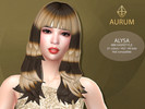Sims 4 — Aurum - Alysa racoon hairstyle (MM) by Aurum — Racoon maxis match hairstyle inspired by one and only Alysa Liu
