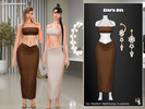 Sims 4 — Elara Set by WisteriaSims — A sleek and feminine set designed to enhance your sim's silhouette with effortless