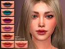 Sims 4 — Sabrina Lipstick N113 by Suzue — 18 Swatches
