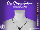 Sims 4 — Soft Shapes Necklace (Maxis Match) by simspancake_cc — Simple necklace with pearl details