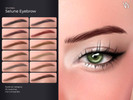 Sims 4 — VELYSEA Selune Eyebrow by VELYSEA — -Eyebrow category -HQ comatble -22 swatches