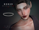 Sims 4 — Choker Chain Necklace V1 by Bobur2 — Choker Chain Necklace for female