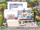 Sims 4 — Quilla - No CC by Rirann — Quilla is a contemporary house with the pool and outdoor lounge areas