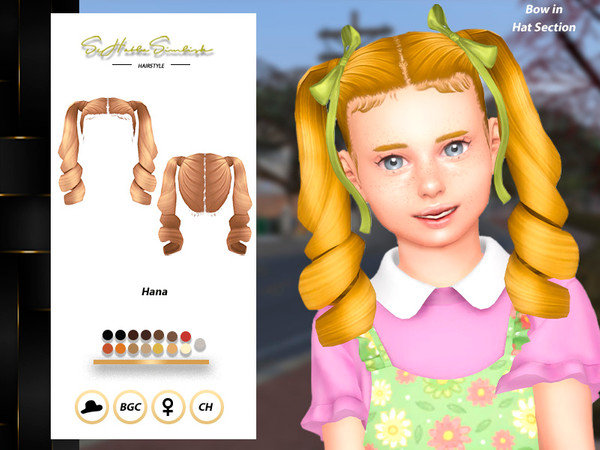 Sims 4 — SHS_Hana_ChildBow by sehablasimlish — Hope you like it and enjoy it. Maxis Match