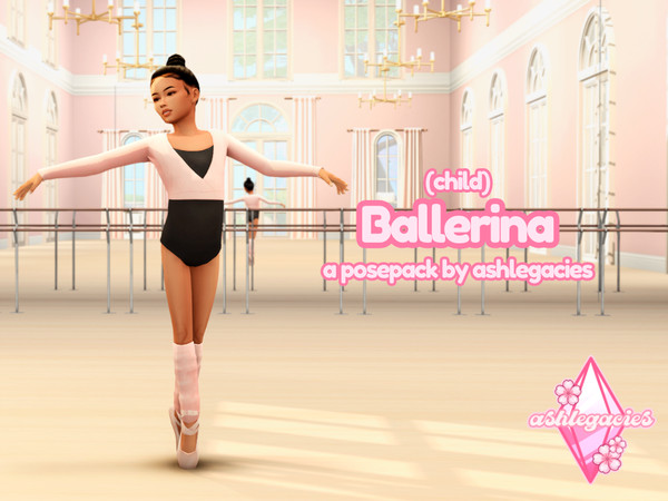 Sims 4 — Ballerina (Child) Posepack by ashlegacies — - Posepack