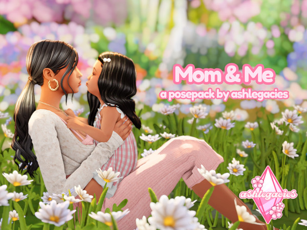 Sims 4 — Mom & Me Posepack by ashlegacies — - Posepack