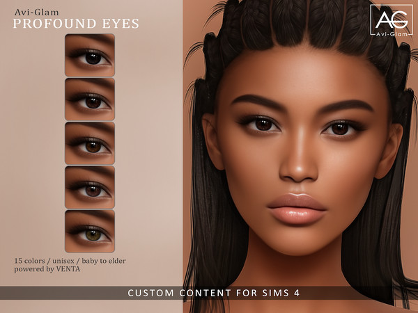 Sims 4 — Avi-Glam - Profound Eyes by VentaStudio — 15 Swatches