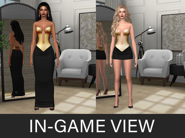 Sims 4 — By Beto - Alessia (Skirt) by Beto_ae0 — Sexy party dress, enjoy it!