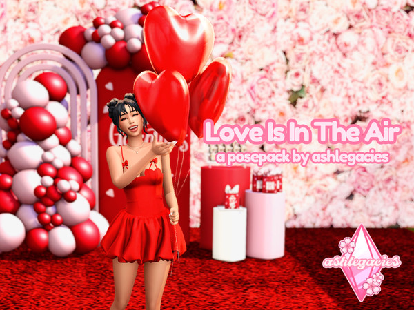 Sims 4 — Love is in the Air Posepack by ashlegacies — - Posepack