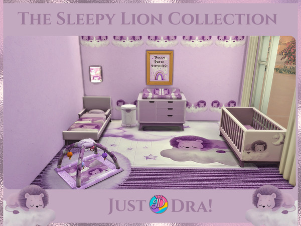 Sims 4 — Sleepy Lion Nursery Collection Part 1 by Draven298 — See Pack Requirements Below