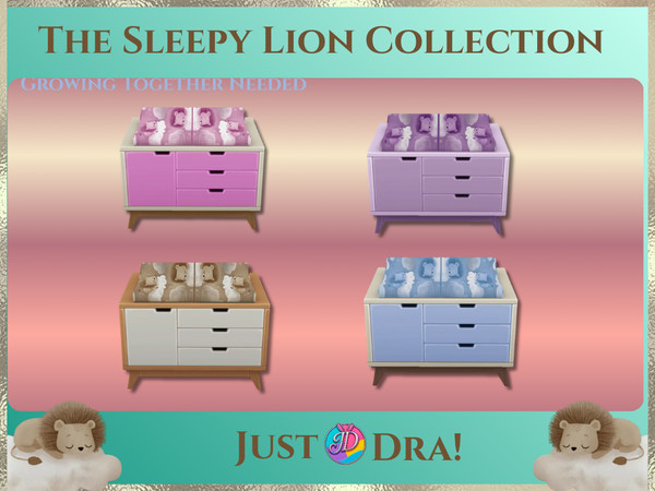 Sims 4 — Sleepy Lions Nursery Changing Table  |  Nursery JustDraven Draven Sleepy by Draven298 — See Pack Requirements
