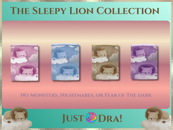 Sims 4 — Sleepy Lions Nursery Night Light  |  Nursery JustDraven Draven Sleepy by Draven298 — See Pack Requirements Below