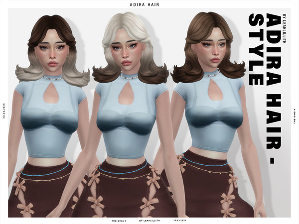 Sims 4 — Leahlillith_AdiraHairstyle_MM by Leah_Lillith — There is optional recolor (color wheel) which can be found in
