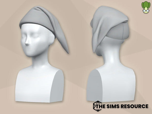 Sims 4 — Old Timey Men's Nightcap by kapakijo — Men's nightshirt & nightcap set available in solid & stripes