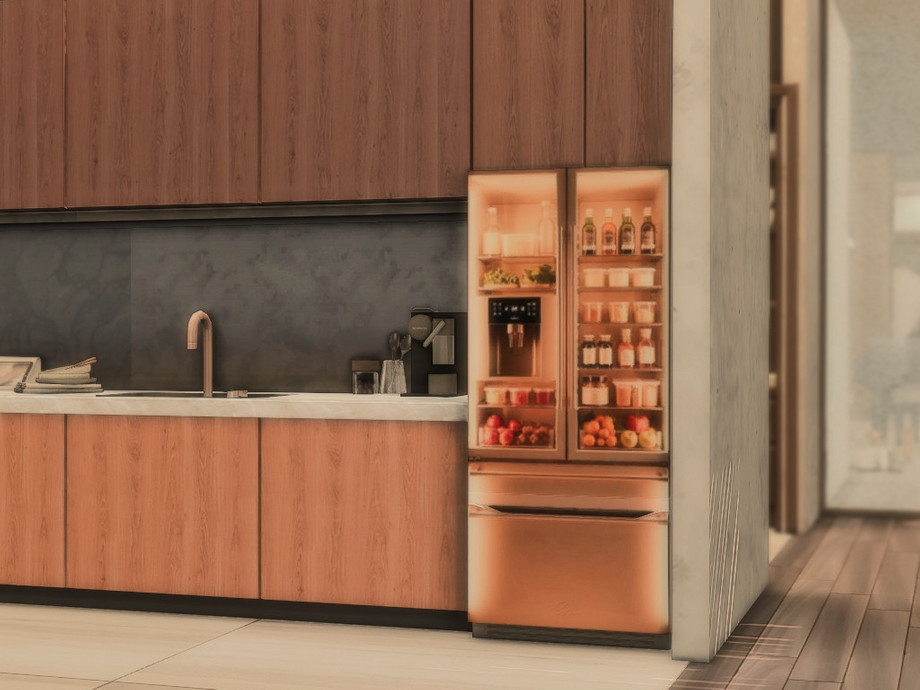 The Sims Resource | Modern Realistic Fridge 3 - [lenathesims]