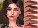 Sims 4 — Dayna Eyebrows N454 by MagicHand — Natural Glam brows in 13 colors - HQ Compatible.