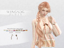 Sims 4 — WINGS-NL0310-Long hair with a single braid by wingssims — Colors:30