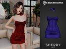 Sims 4 — Sherry (Set) by Beto_ae0 — Sexy outfit with corset and necklace included, enjoy!