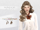 Sims 4 — WINGS-NL0320-Long wavy hair by wingssims — Colors:30