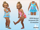 Sims 4 — Skirted Swimsuit (TF) by sims4sue — Swimsuit from the Seasons pack for toddler girls
