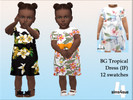 Sims 4 — Tropical Dress (IF) by sims4sue — Base Game dress for infants