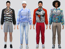 Sims 4 — Printed Running Jacket by McLayneSims — TSR EXCLUSIVE