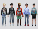 Sims 4 — Printed Running Jacket Boys by McLayneSims — TSR EXCLUSIVE