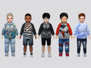Sims 4 — Printed Running Jacket Toddler by McLayneSims — TSR EXCLUSIVE