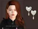 Sims 4 — Horizon Earrings Kids by PlayersWonderland — Kids version of my Horizon earrings. -5 Swatches