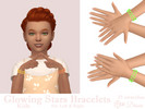 Sims 4 — Glowing Stars Bracelets Kids Set by Dissia — Two rows slowly glowing stars bracelet for left or right hand for