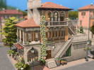 Sims 4 — Italian Commoner House (NO CC) by plumbobkingdom — This simple house carries echoes of an aristocratic past that