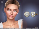 Sims 4 — Diamond Bezel Setting Earrings by feyona — Diamond Bezel Setting Earrings come with 4 swatches.