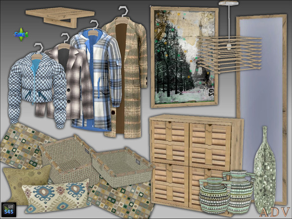 Sims 4 — ADV_Mabra_s4EntrywaySet01_wickerboxv2 by MABRA2 — In addition to ADV_Mabra_s4EntrywaySet01_Part 1