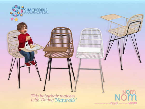 Sims 4 — NomNom - Naturalis Baby High Chair by SIMcredible! — Since some of you enjoyed the fact we included a matching